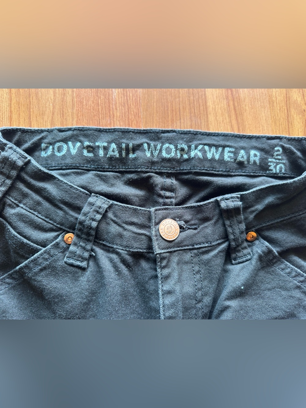 Dovetail Workwear Go To Stretch Canvas Pant on Charcoal Black - Picture 6 of 8